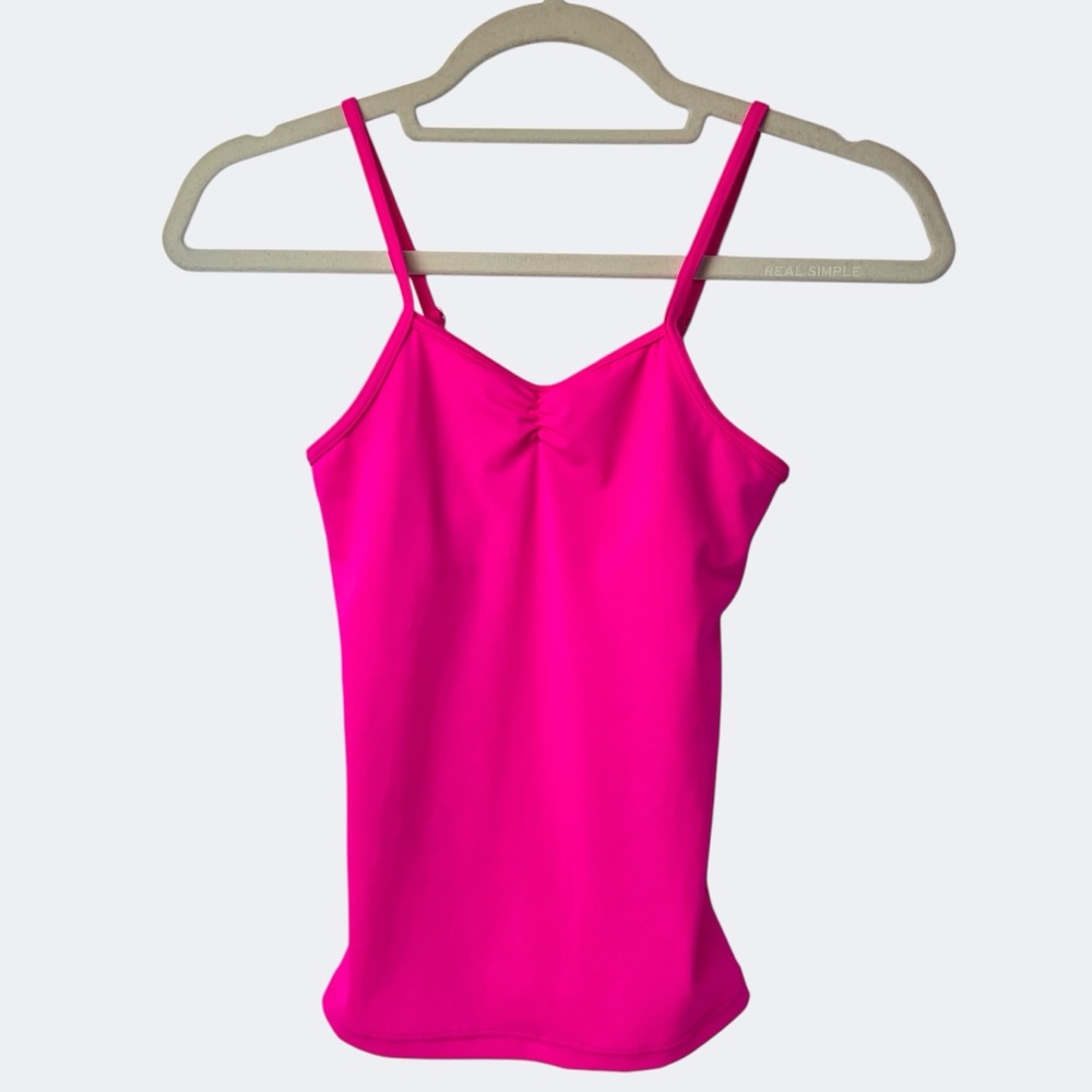 Balera Dancewear Hot Pink Camisole Pinch Front Tank Top Child L